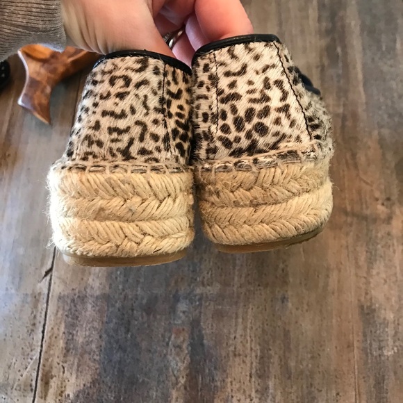 Zara Pony Hair Snow Leopard Espadrilles - Picture 6 of 10